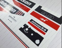 Johnson 9.9HP Two Stroke 1991 Outboard Decal Kit
